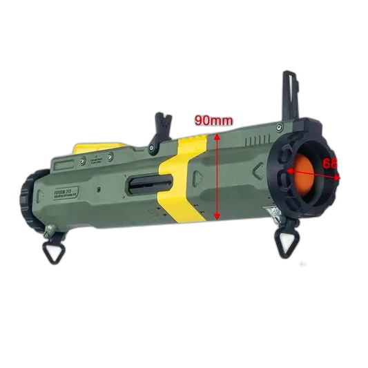 Fenrir 717 Pump Action Rocket Bazooka Launcher 3D Print Blaster — left profile