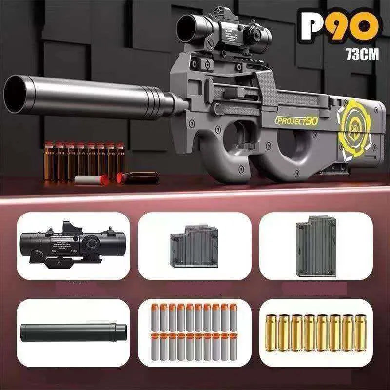 Handi Manual personal-defense-weapon-class Shell Ejecting Foam Dart Blaster — muzzle and barrel detail