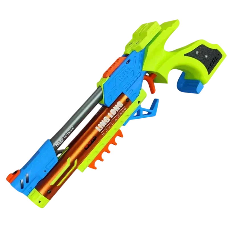 CJFL LingLong F2 Air Pistol foam-dart Blaster — trigger group close-up