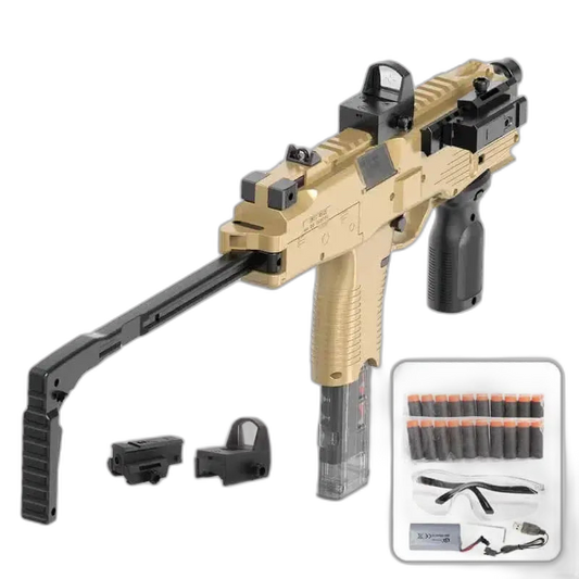 High Speed Electric Auto machine-pistol-class Foam Dart Blaster — left profile
