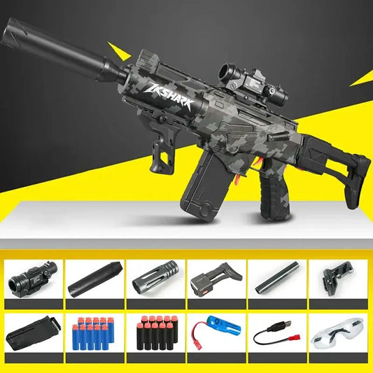 Sembylon service-rifle-class 227 Electric Semi-Auto Rilfe Foam Dart Toy Gun — left profile