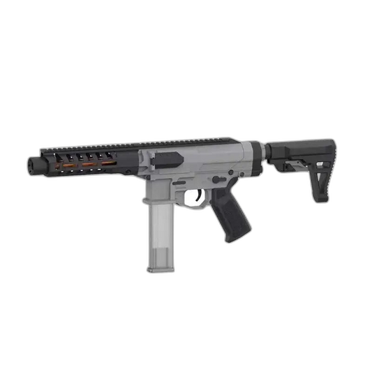 Zius BK-1S Electric Auto AEG foam-dart Blaster Rifle — left profile