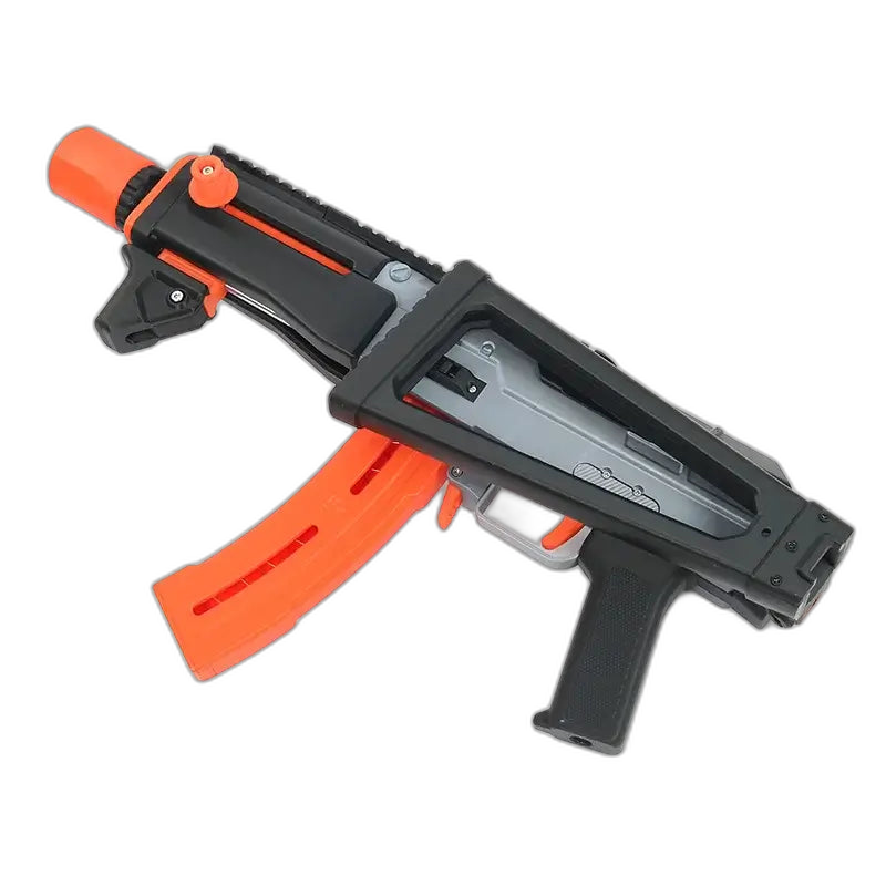 Wolver 999-Classic Pump Action 3D Print Dart Blaster — stock and grip detail