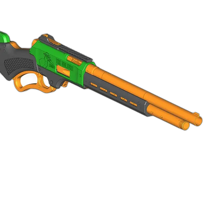 MHP Vulture Lever Action Dart Blaster 3D Printed Parts & Hardware Kit — top rail detail