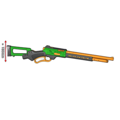 MHP Vulture Lever Action Dart Blaster 3D Printed Parts & Hardware Kit — magazine well detail