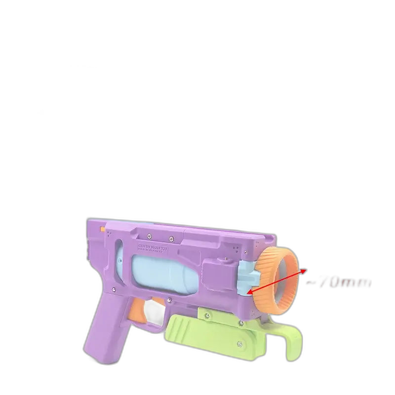 Greedy Wolf 727 XL-Dart Multi-Shot Foam Blaster — stock and grip detail