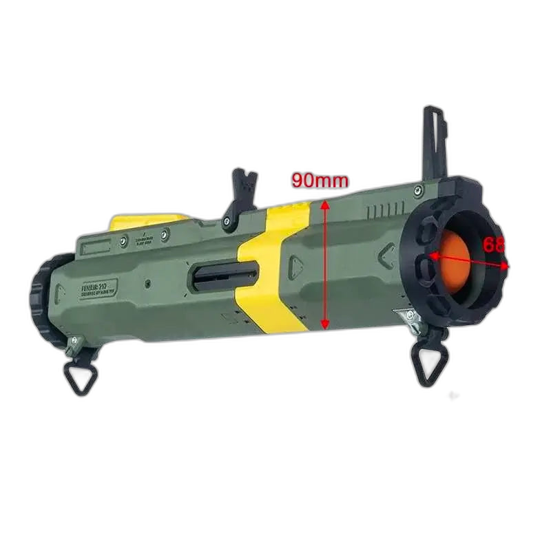 Fenrir 717 Pump Action Rocket Bazooka Launcher 3D Print Blaster — left profile
