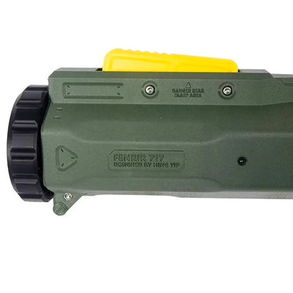 Fenrir 717 Pump Action Rocket Bazooka Launcher 3D Print Blaster — top rail detail