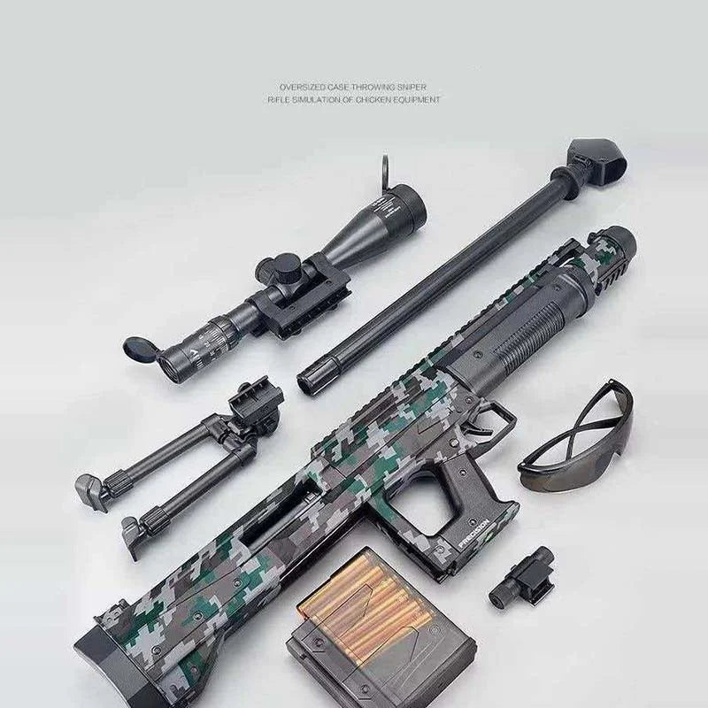 Lehui AMR Shell Eject Foam Blaster Soft Bullet Launcher — top rail detail