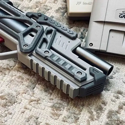 LuBan 3D Print Manual Breech Loading Dart Blaster — muzzle and barrel detail