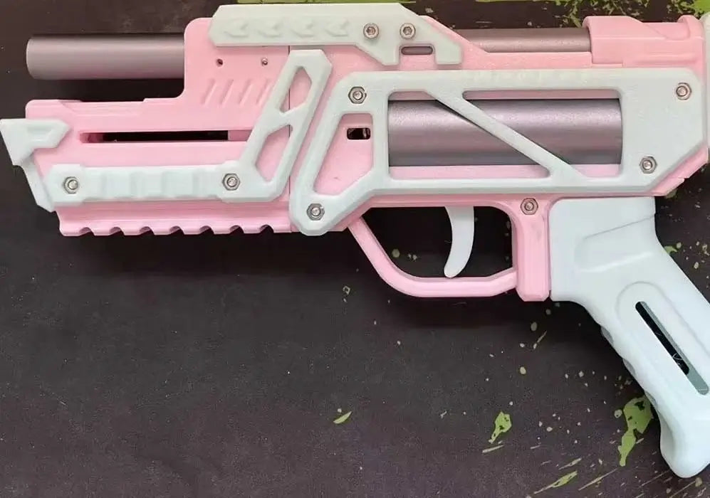 LuBan 3D Print Manual Breech Loading Dart Blaster — top rail detail