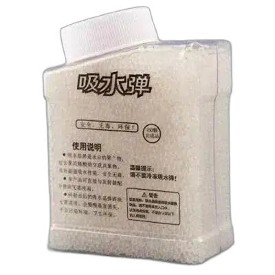 40000/100000pcs 7-8MM Hardened Coloured Gel Balls - transparent