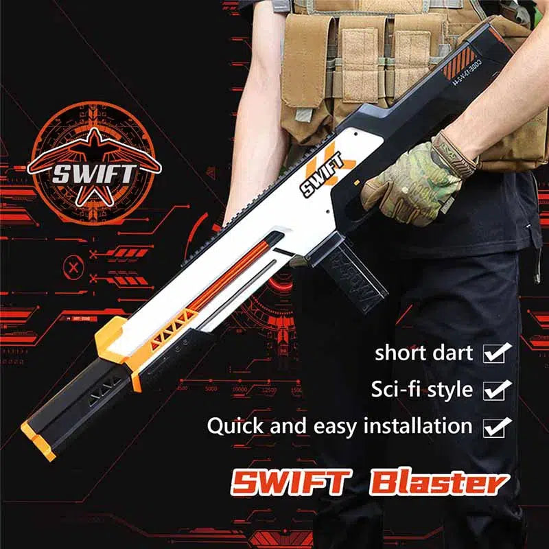 Worker Swift Foam Dart Blaster — magazine well detail