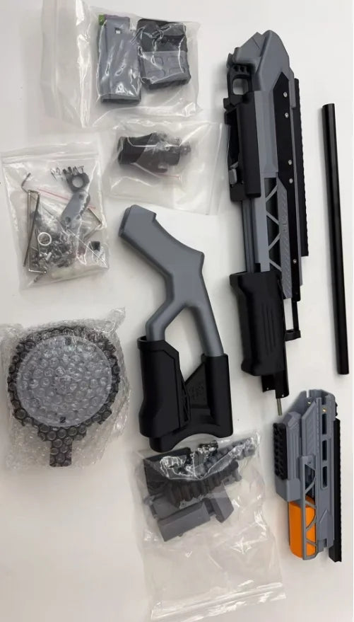 FaCai Wealth T04 Pump Action 3D Printed foam-dart Shotgun Blaster — variant or accessory bundle