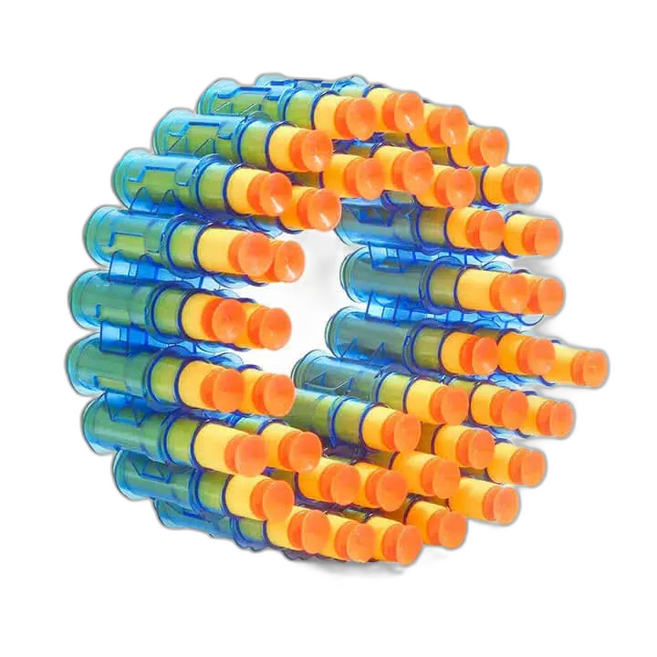 JF heavy-automatic-class Electric Soft Bullet Dart Blaster Belt-Fed — variant or accessory bundle