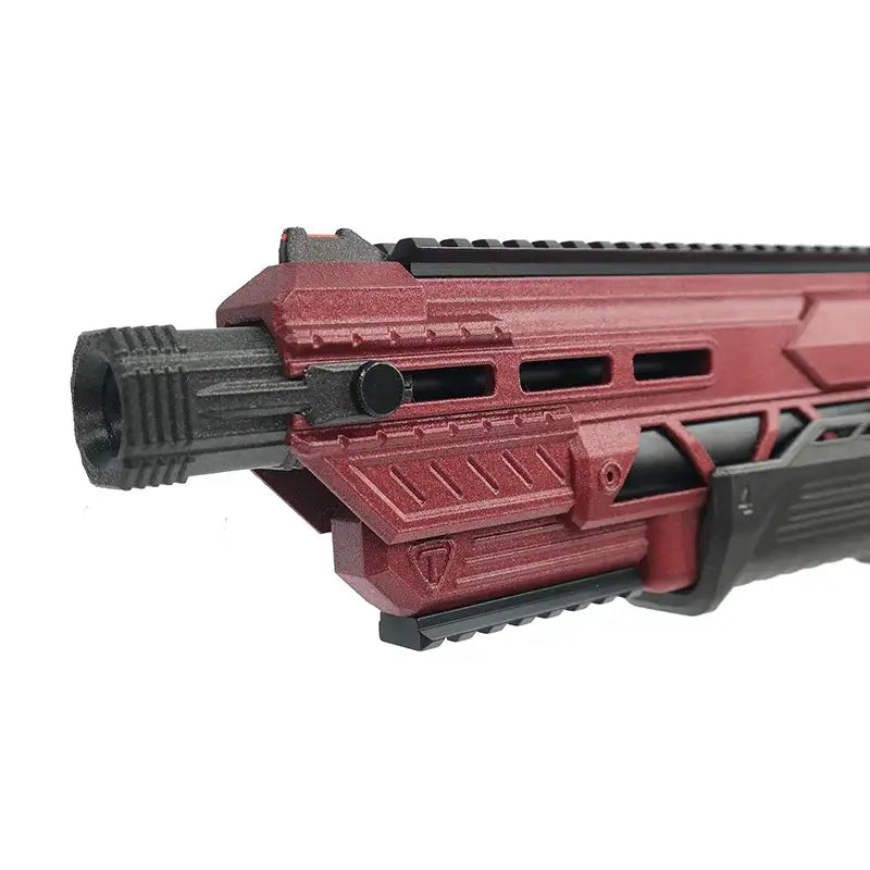 FaCai Wealth T04 Pump Action 3D Printed foam-dart Shotgun Blaster — stock and grip detail