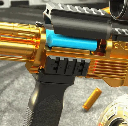 Handi AK74u Electric Auto Cartridge Shell Ejecting foam-dart Blaster — right profile