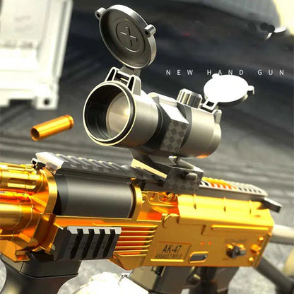 Handi AK74u Electric Auto Cartridge Shell Ejecting foam-dart Blaster — left profile