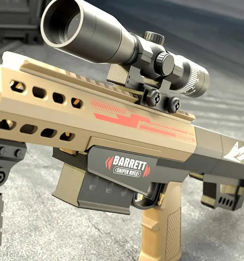 Handi Barrett Manual Reload Shell Ejecting Foam Dart Blaster — top rail detail