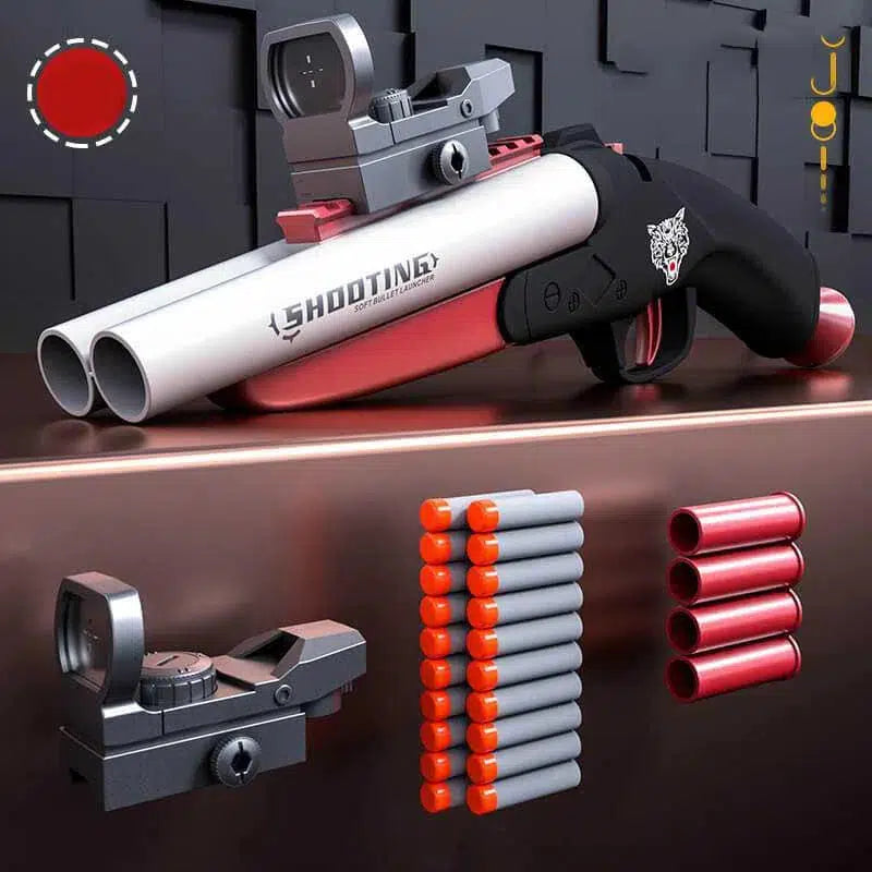 double-barrel-shotgun-class Sawed Off Dart Blaster w/ Ejecting Shells — variant or accessory bundle