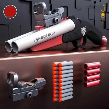 double-barrel-shotgun-class Sawed Off Dart Blaster w/ Ejecting Shells — variant or accessory bundle