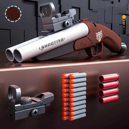 double-barrel-shotgun-class Sawed Off Dart Blaster w/ Ejecting Shells — variant or accessory bundle