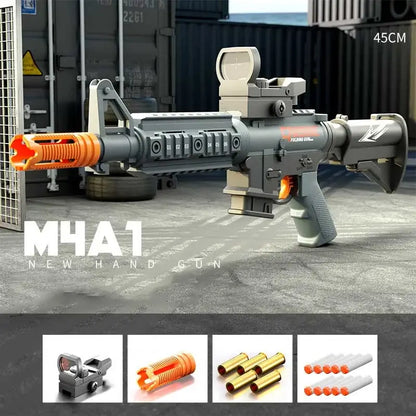 Handi Folding Shell Ejection Manual M4A1 Foam Dart Blaster — top rail detail