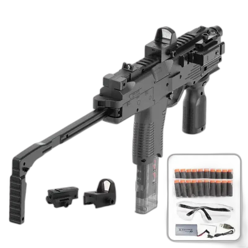 High Speed Electric Auto machine-pistol-class Foam Dart Blaster — right profile