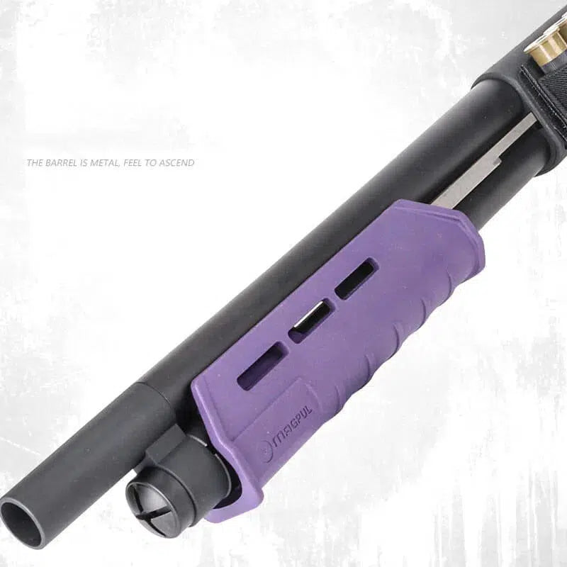 LDT M870 Shotgun Shell Ejecting Foam Blaster — trigger group close-up