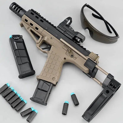 Lehui LH target-pistol-class Tactical Foam Blaster — muzzle and barrel detail
