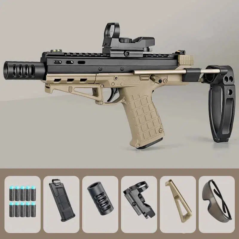 Lehui LH target-pistol-class Tactical Foam Blaster — magazine well detail