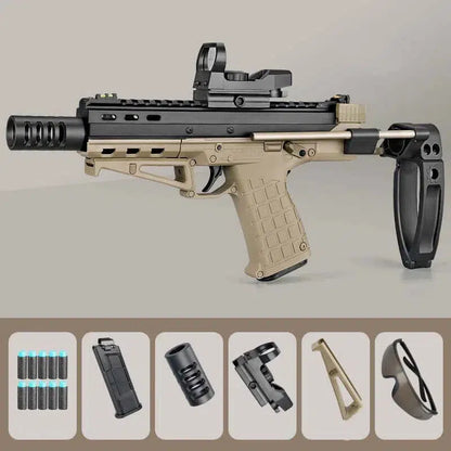 Lehui LH target-pistol-class Tactical Foam Blaster — magazine well detail