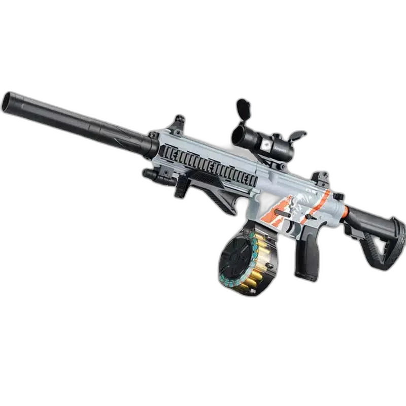 Lehui rifle-class AK74u Shell Ejecting Drum Foam Dart Blaster — main product view