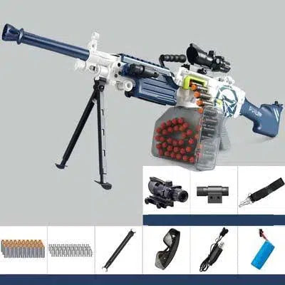 Lehui SAW M249 Electric Belt-Fed foam-dart Gun — variant or accessory bundle