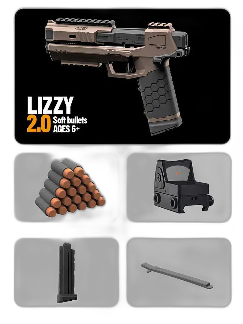 Cyberpunk 2077 Lizzy Gecko 2.0 Dart Blaster — muzzle and barrel detail