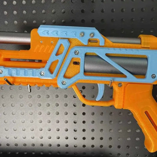 LuBan 3D Print Manual Breech Loading Dart Blaster — left profile