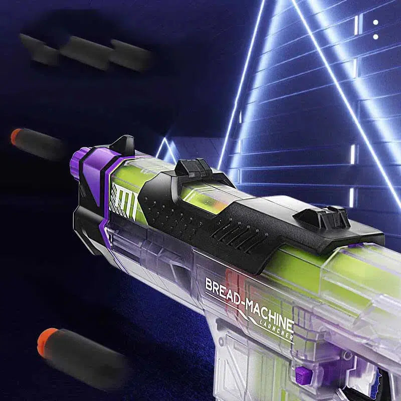 service-rifle-class Bread Machine Clip Ejection Foam Dart Blaster — trigger group close-up