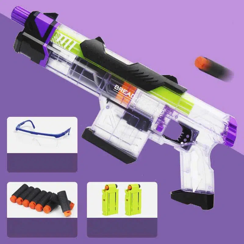 service-rifle-class Bread Machine Clip Ejection Foam Dart Blaster — left profile