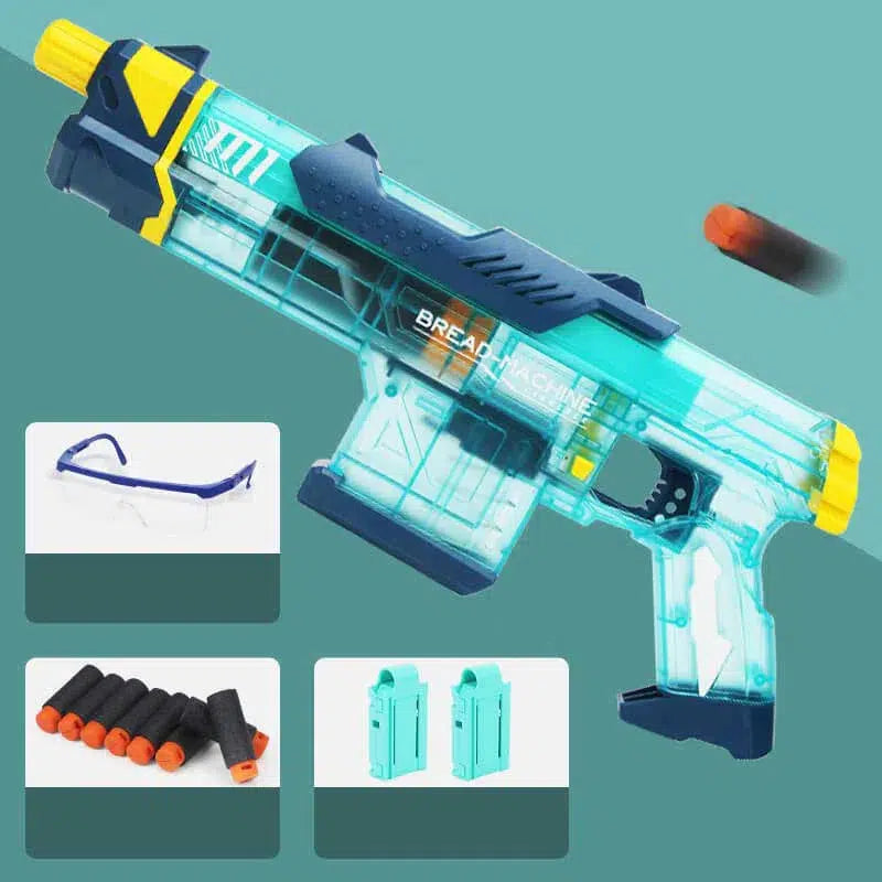 service-rifle-class Bread Machine Clip Ejection Foam Dart Blaster — top rail detail