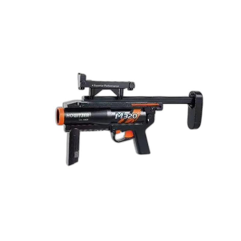 multi-shot cluster-dart blaster Grenade Launcher Module Triple-Shot Foam Darts Blaster — left profile