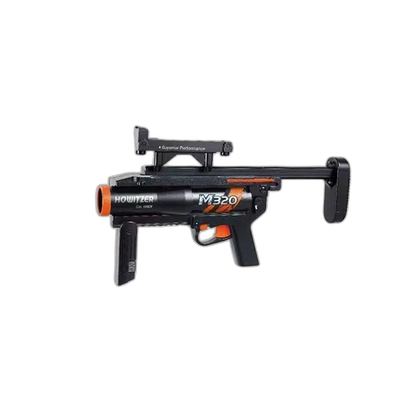 multi-shot cluster-dart blaster Grenade Launcher Module Triple-Shot Foam Darts Blaster — left profile