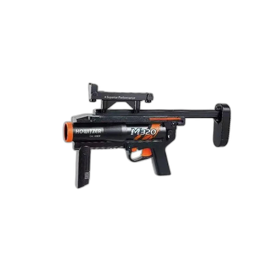 multi-shot cluster-dart blaster Grenade Launcher Module Triple-Shot Foam Darts Blaster — left profile
