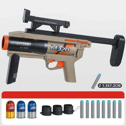multi-shot cluster-dart blaster Grenade Launcher Module Triple-Shot Foam Darts Blaster — right profile