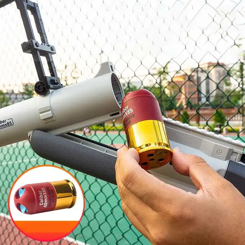 Triple-Shot Cluster-Dart Blaster — right profile