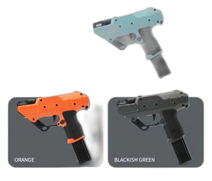 Worker Nightingale Flywheel Foam Dart Blaster Semi Automatic — top rail detail
