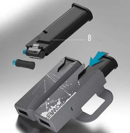 Lehui LP55 Foam Dart Blaster — magazine well detail