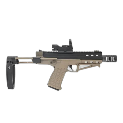 Lehui LH target-pistol-class Tactical Foam Blaster — top rail detail