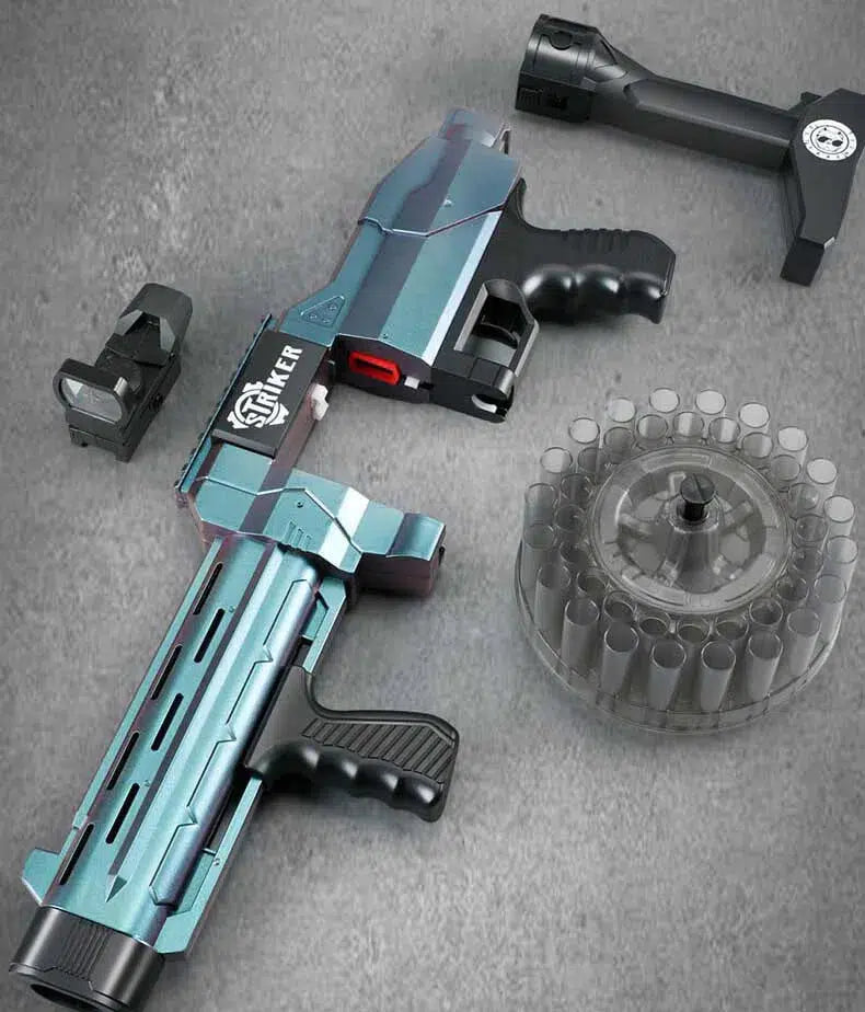 TZ Striker Manual Pump Foam Darts Blaster — magazine well detail