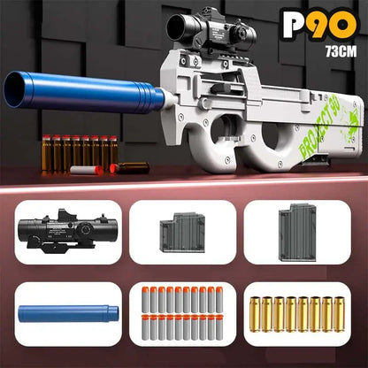 Handi Manual personal-defense-weapon-class Shell Ejecting Foam Dart Blaster — magazine well detail