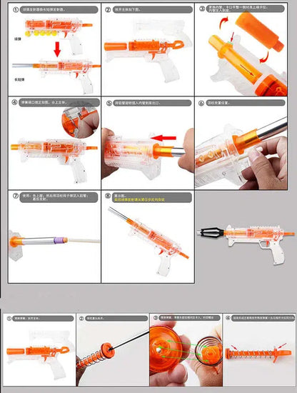 Worker Cheetah Blaster — stock and grip detail